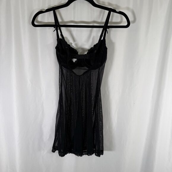 Victoria's Secret Lingerie Womens Small Black Sheer Wired Adjustable Lightweight - Picture 9 of 12